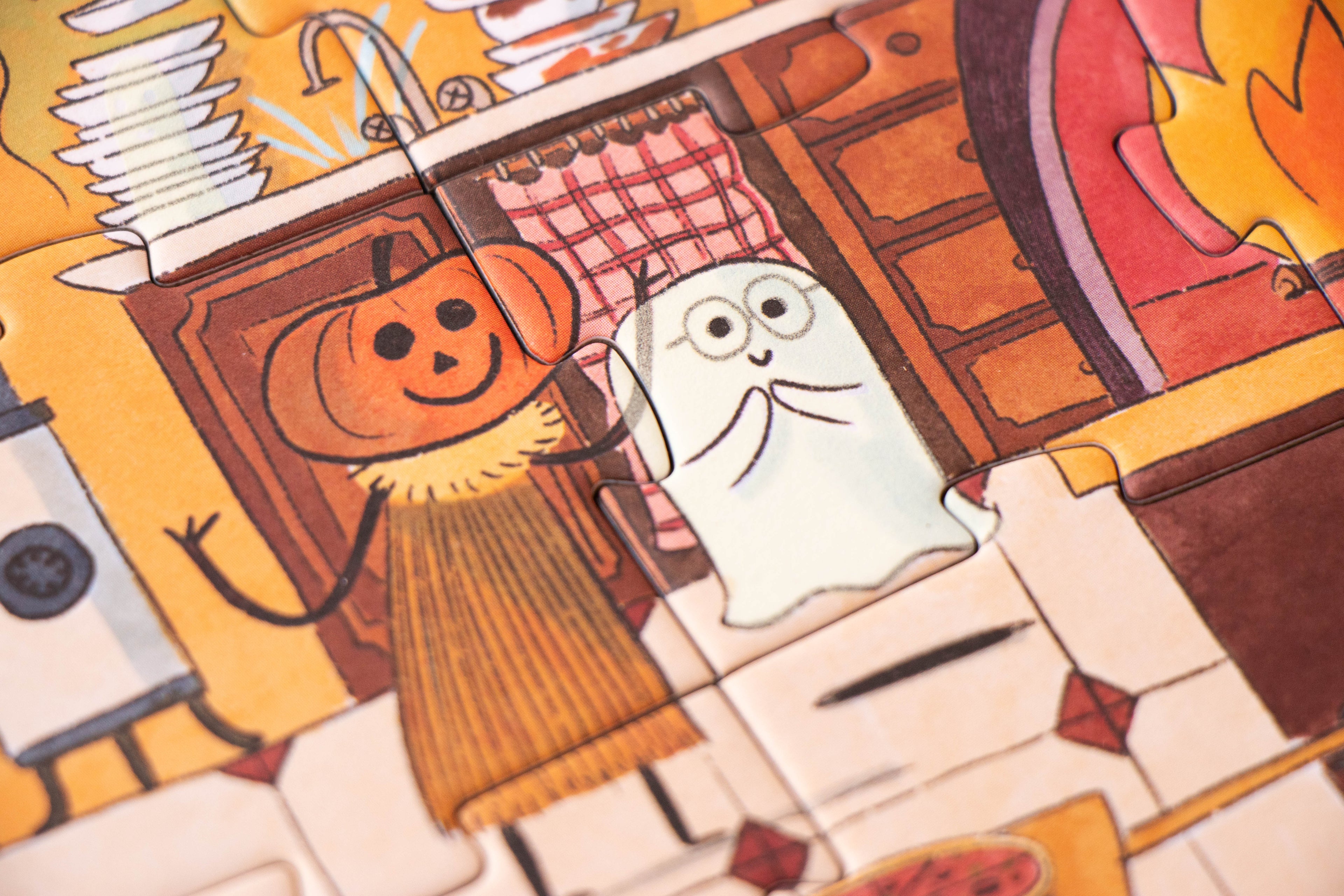 Puzzle con bolsa de tela - Castillo encantado