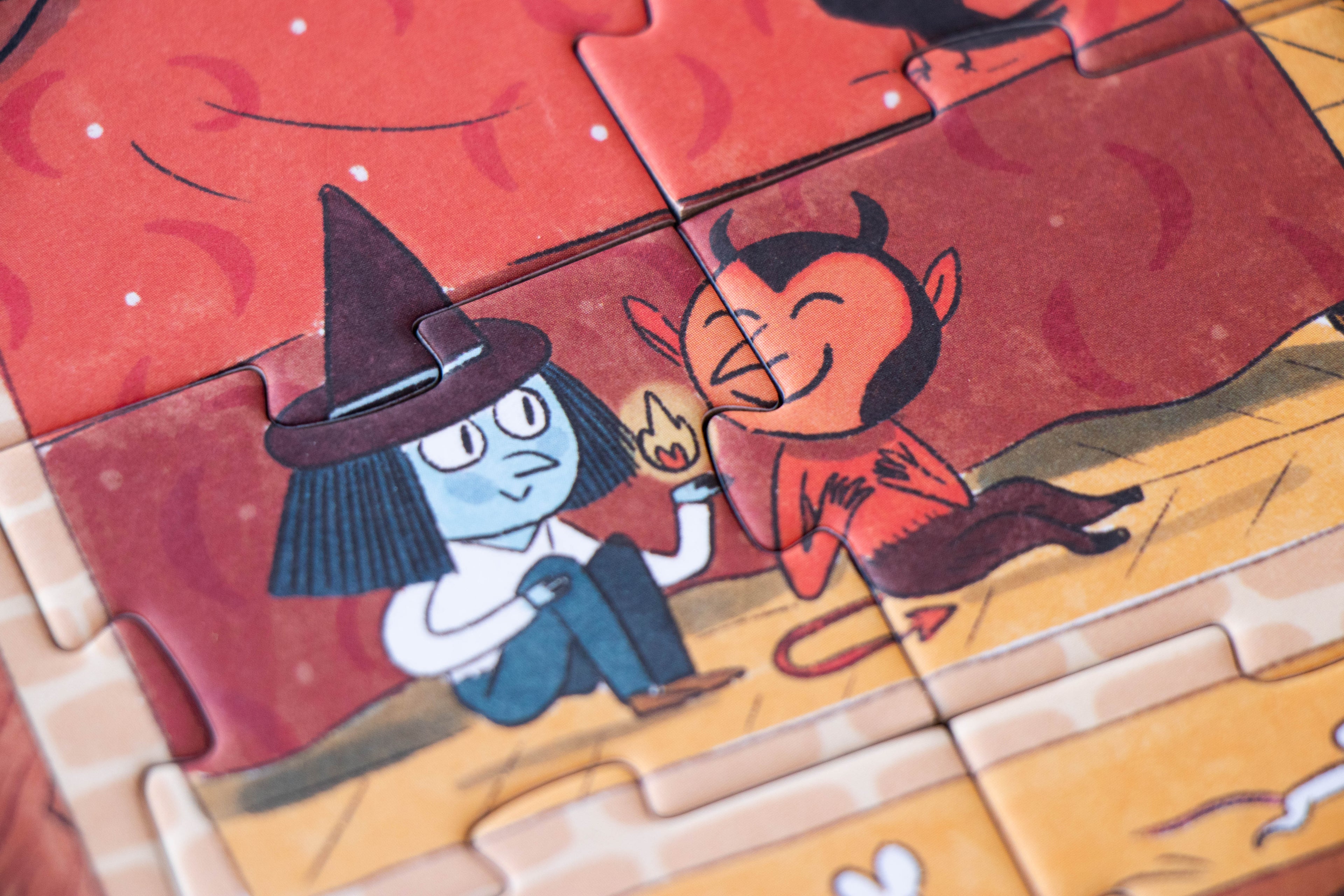 Puzzle con bolsa de tela - Castillo encantado