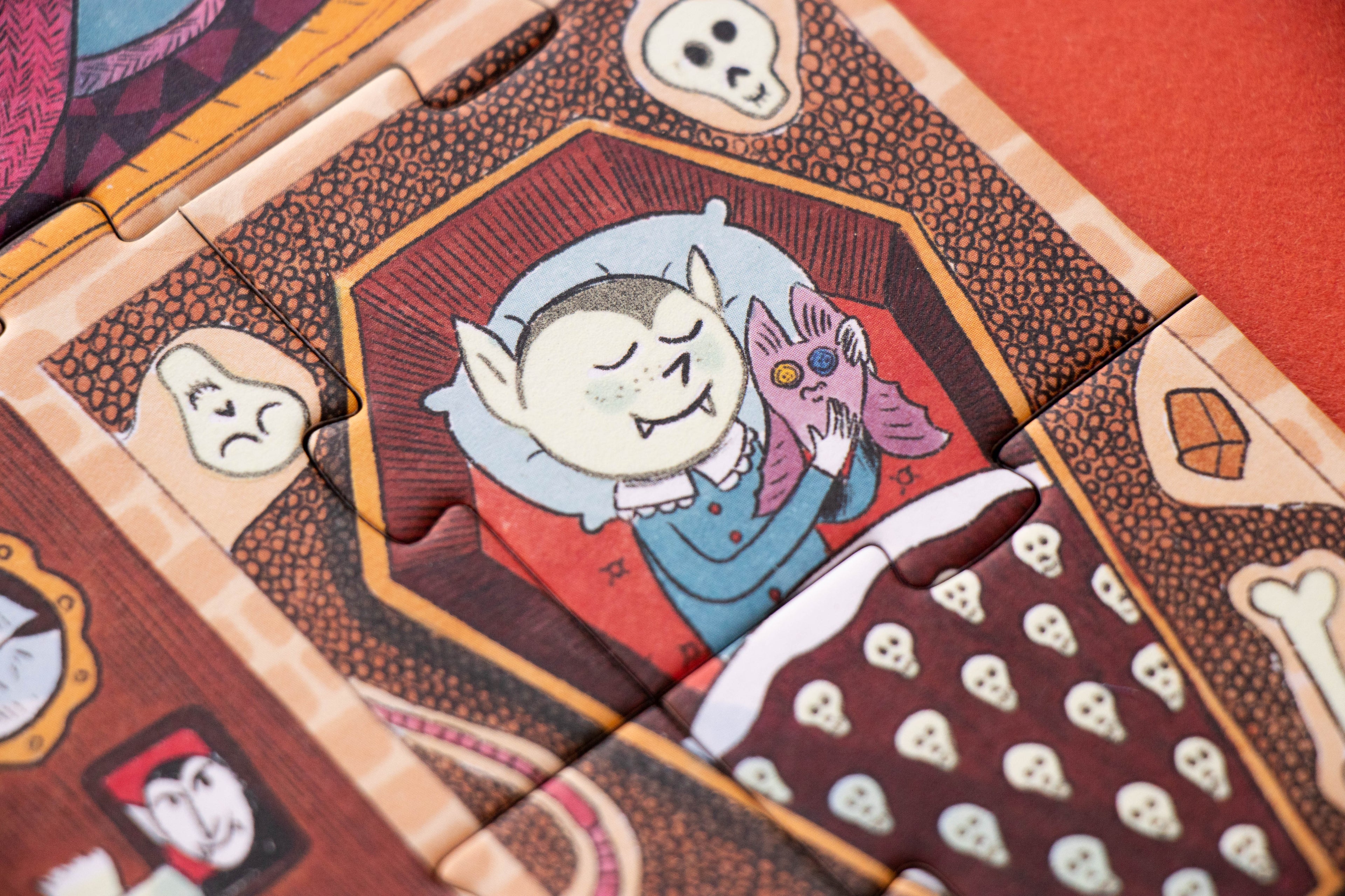 Puzzle con bolsa de tela - Castillo encantado