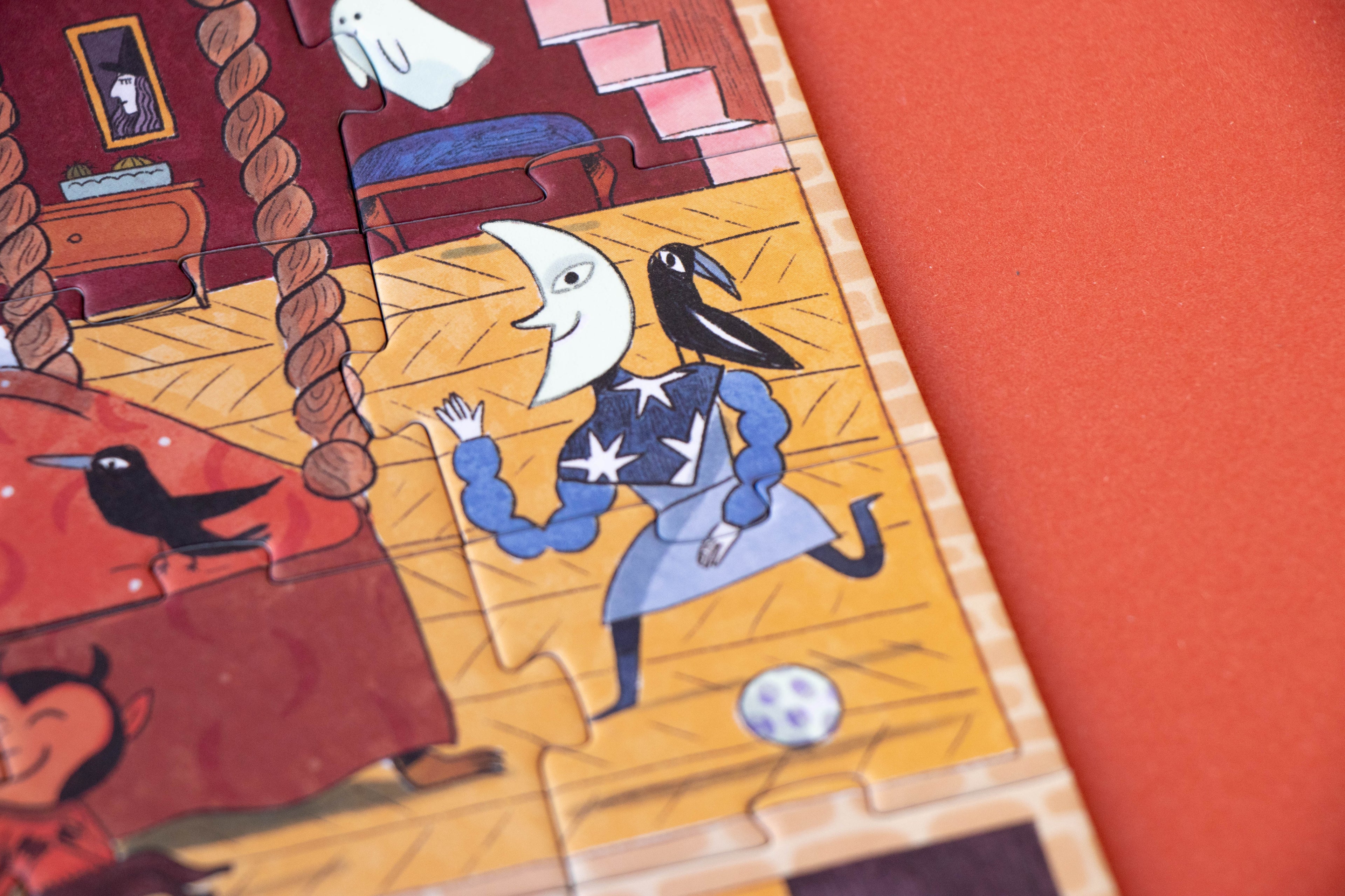 Puzzle con bolsa de tela - Castillo encantado