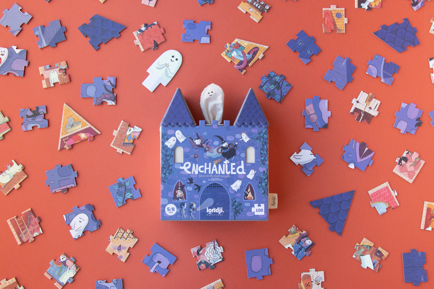 Puzzle con bolsa de tela - Castillo encantado