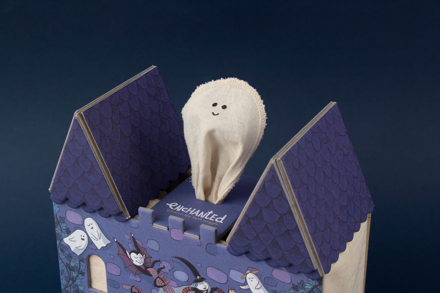 Puzzle con bolsa de tela - Castillo encantado