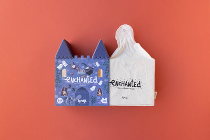 Puzzle con bolsa de tela - Castillo encantado