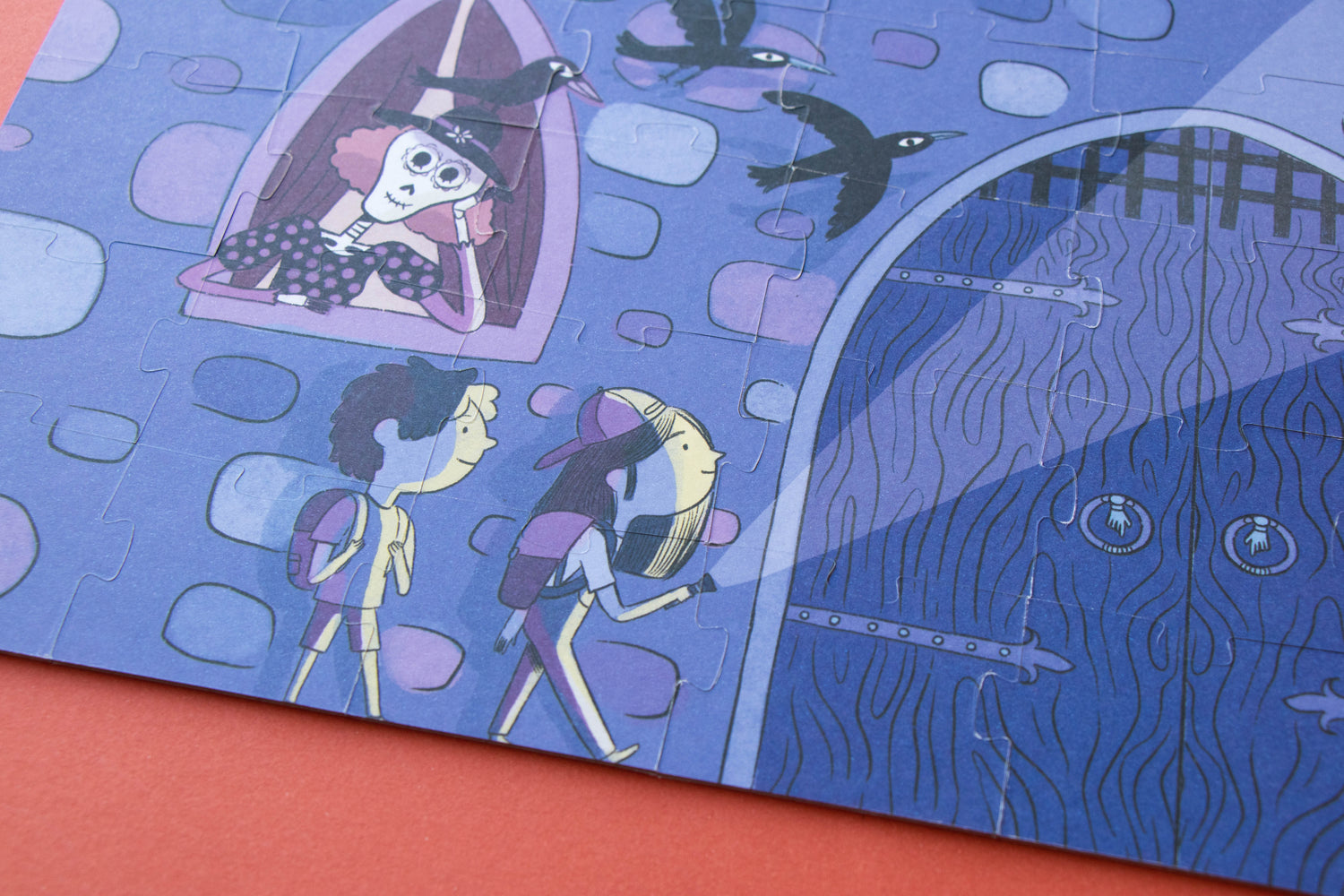 Puzzle con bolsa de tela - Castillo encantado