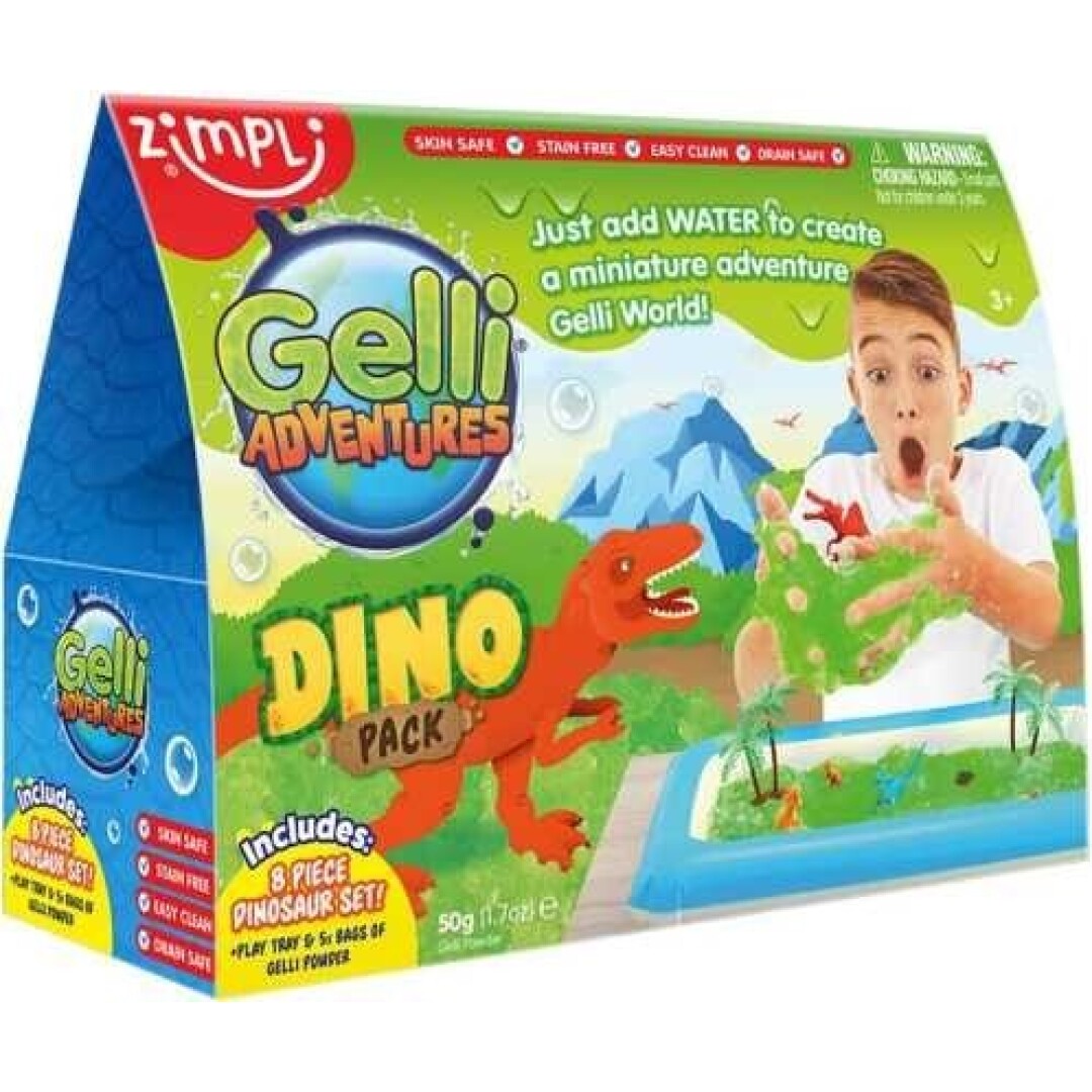 Juego sensorial - Gelli - Pack Dinosaurios