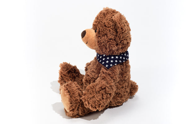 Peluche - Oso marrón con pañuelo (2 tamaños)