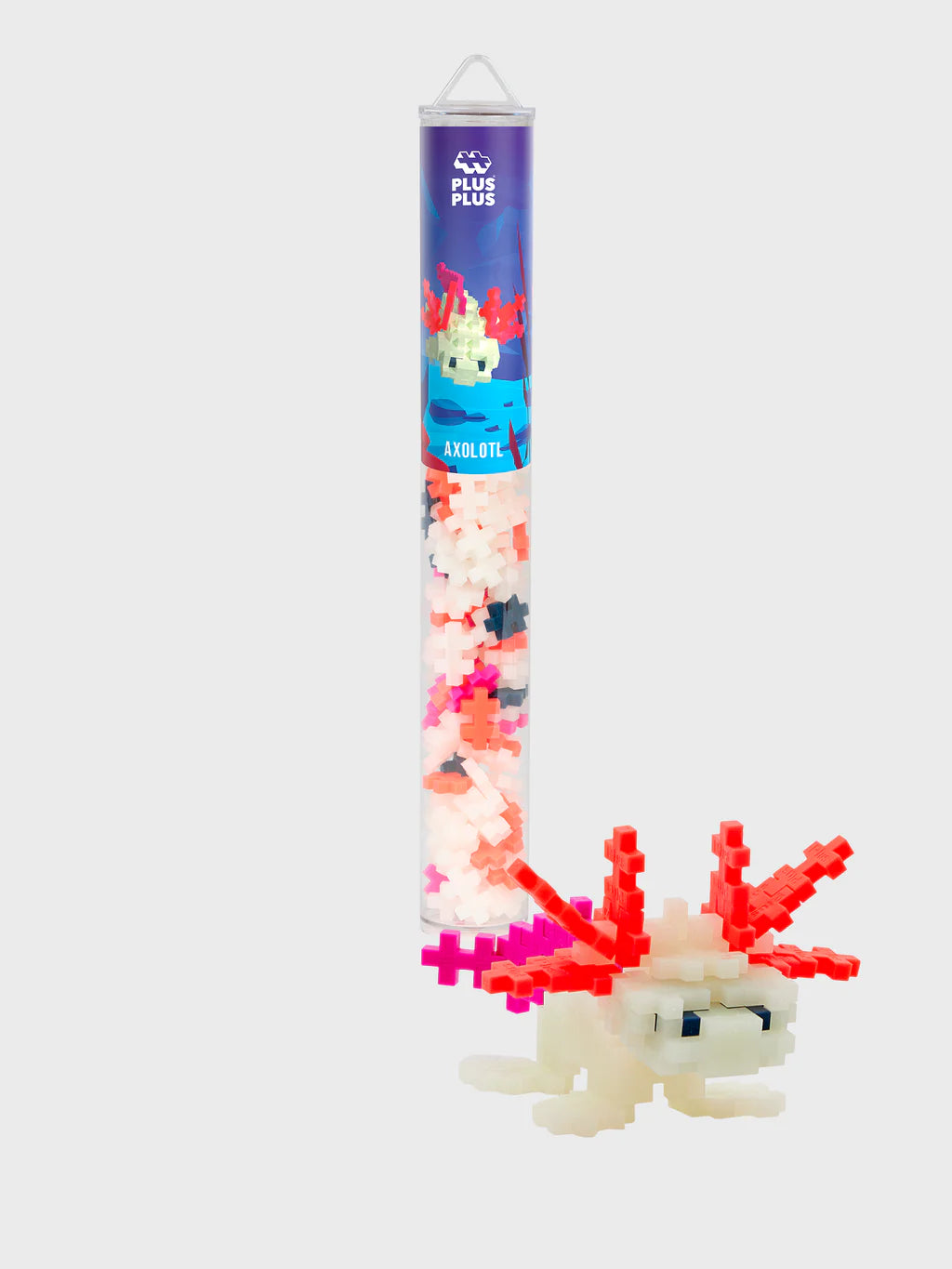 PlusPlus - Ajolote (100 pcs) - Brilla en la oscuridad
