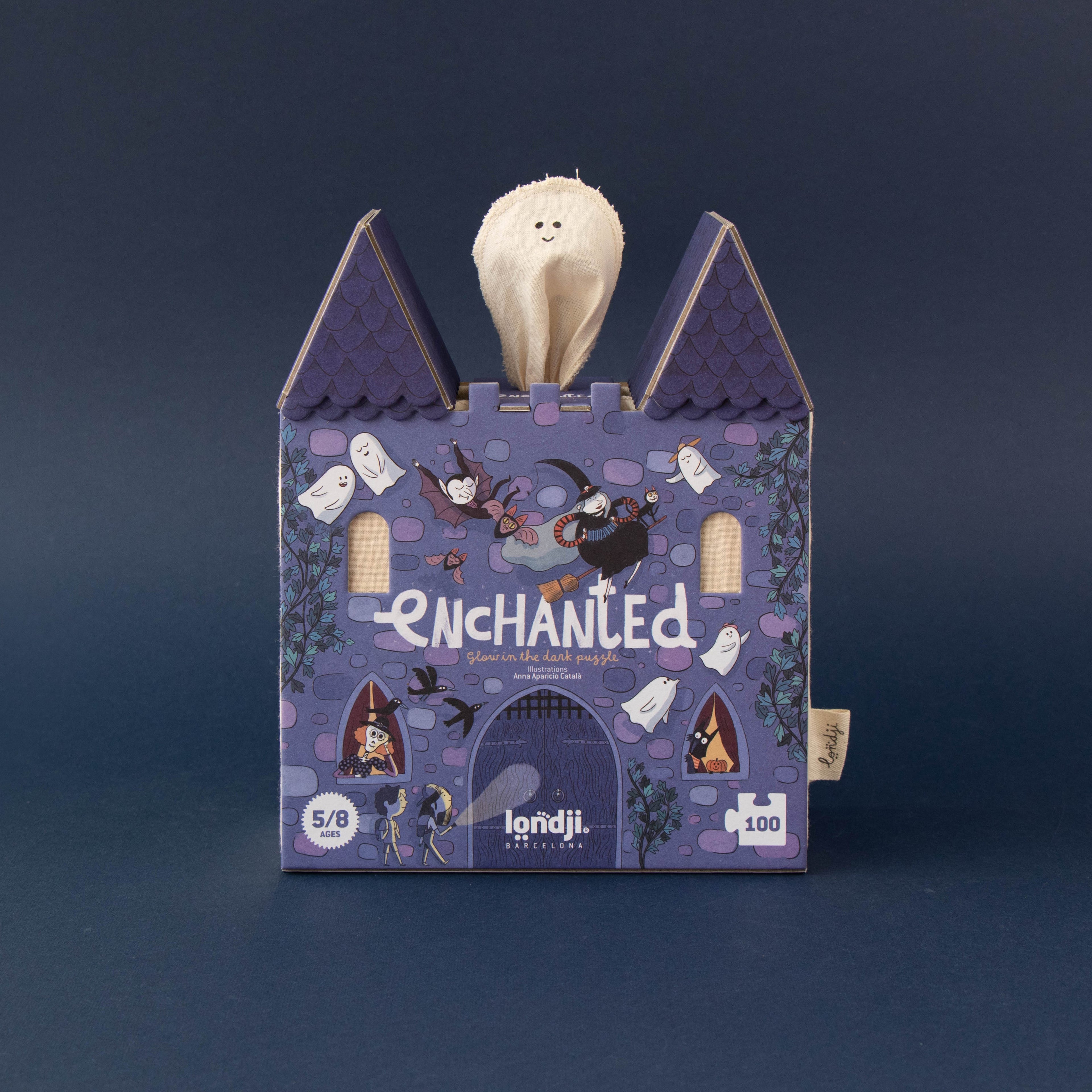 Puzzle con bolsa de tela - Castillo encantado