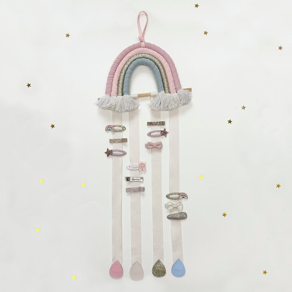Colgador de horquillas - Arcoiris pastel