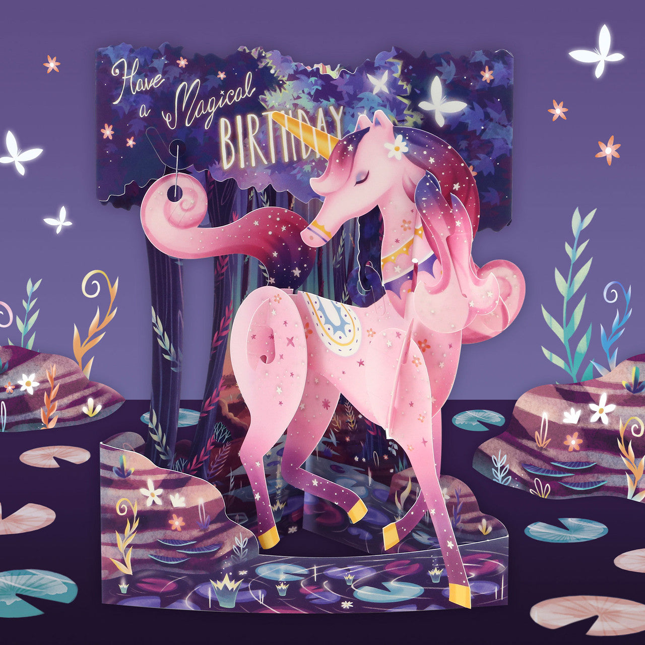 SANTORO Pirueta, Tarjeta De Felicitación Emergente 3D - Globos De Cumpleaños - Regalo Para Hombres, Mujeres, Niños, Esposa