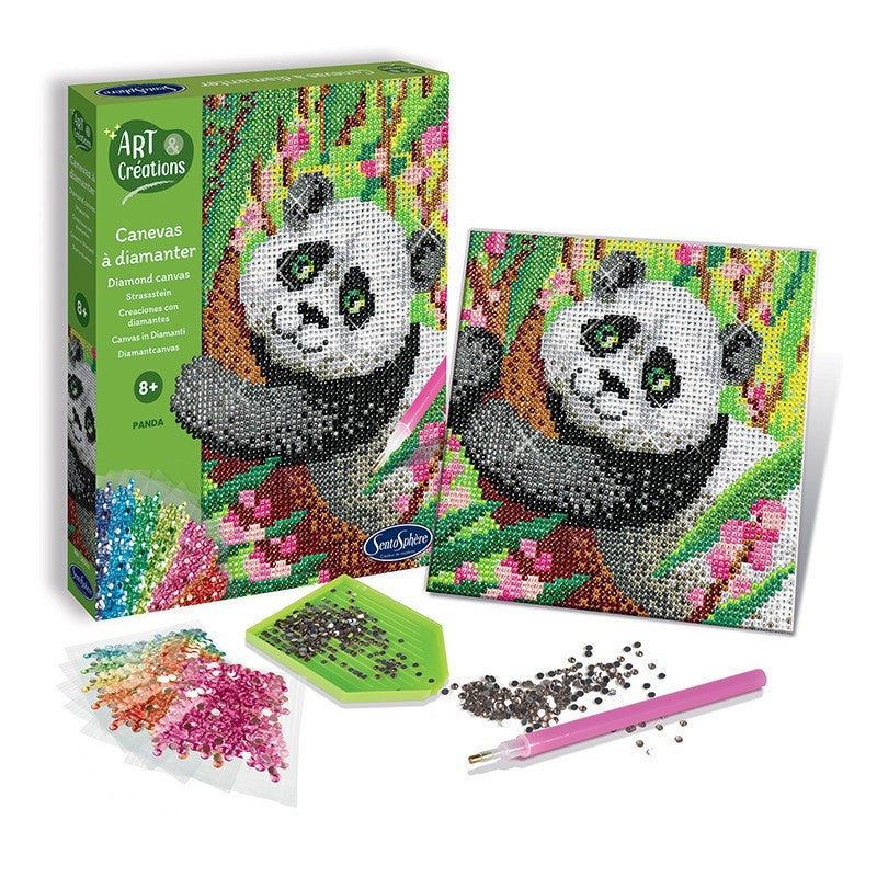 Arte Diamantes - Panda