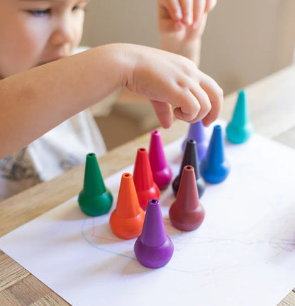 Ceras gordas para dedo - Colores arcoiris