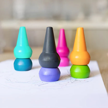 Ceras gordas para dedo - Colores arcoiris