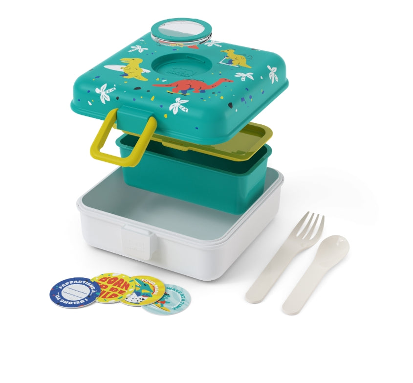 Caja almuerzo Azul - Dinosaurios (2 tamaños)