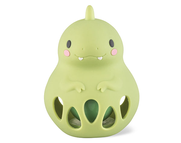 Sonajero silicona - Dino