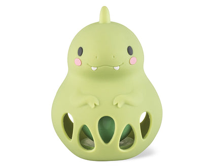 Sonajero silicona - Dino