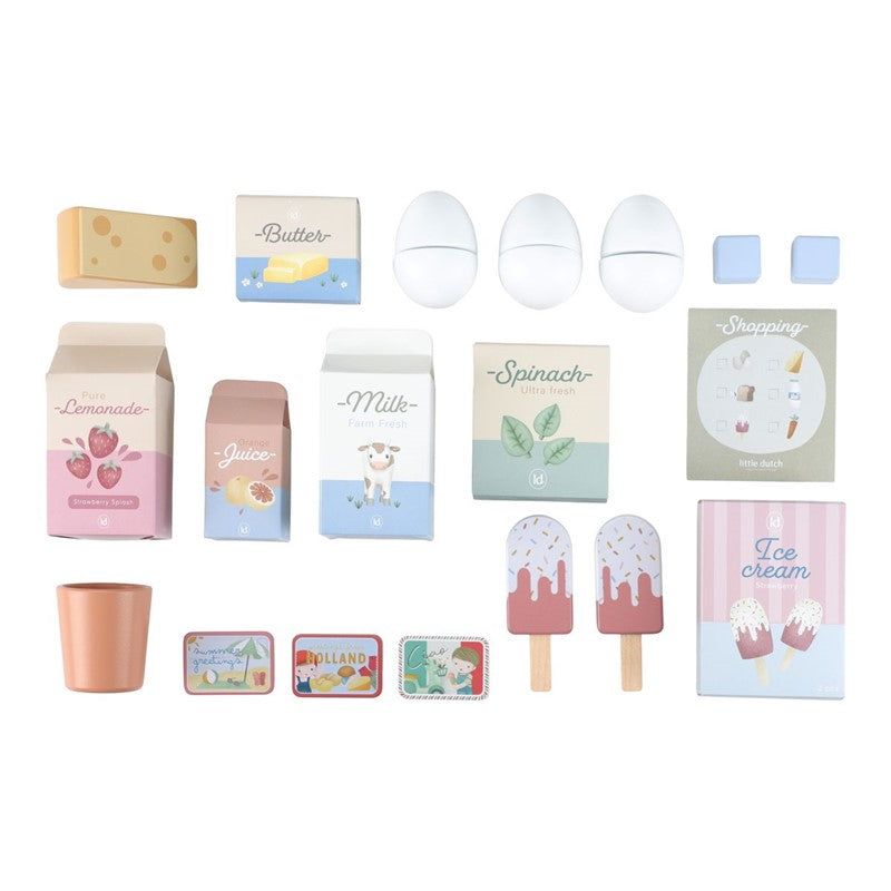 Nevera de Madera con Congelador y Cubitos de Hielo - 🔥 EDICIÓN LIMITADA