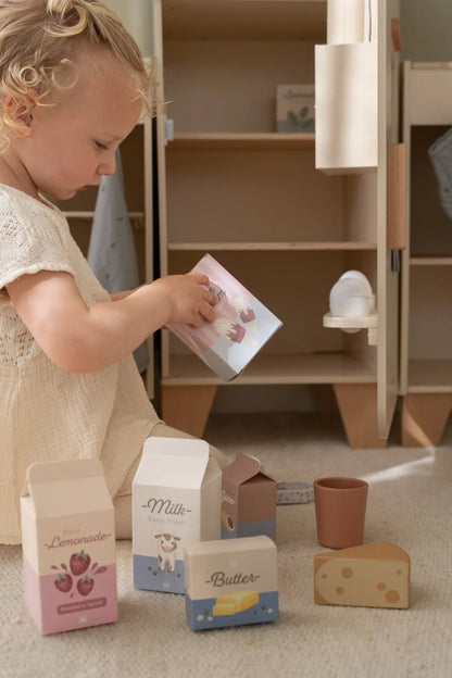 Nevera de Madera con Congelador y Cubitos de Hielo - 🔥 EDICIÓN LIMITADA