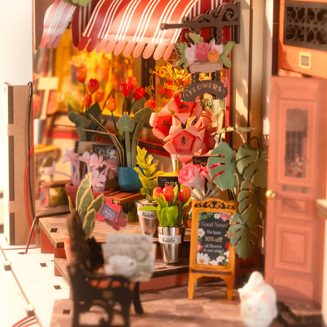 Crea - Escenario Miniatura - Corner de Flores