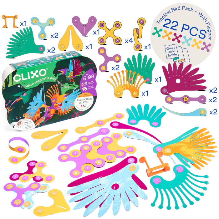 Clixo - Aves Tropicales (22 pcs)