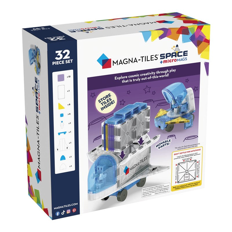 Pack Espacio + MicroMags 32 piezas - MagnaTiles