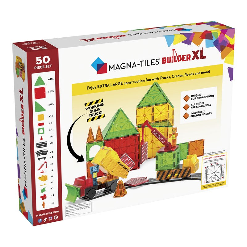 MagnaTiles 50 Piezas - Coches de Construcción-  XL