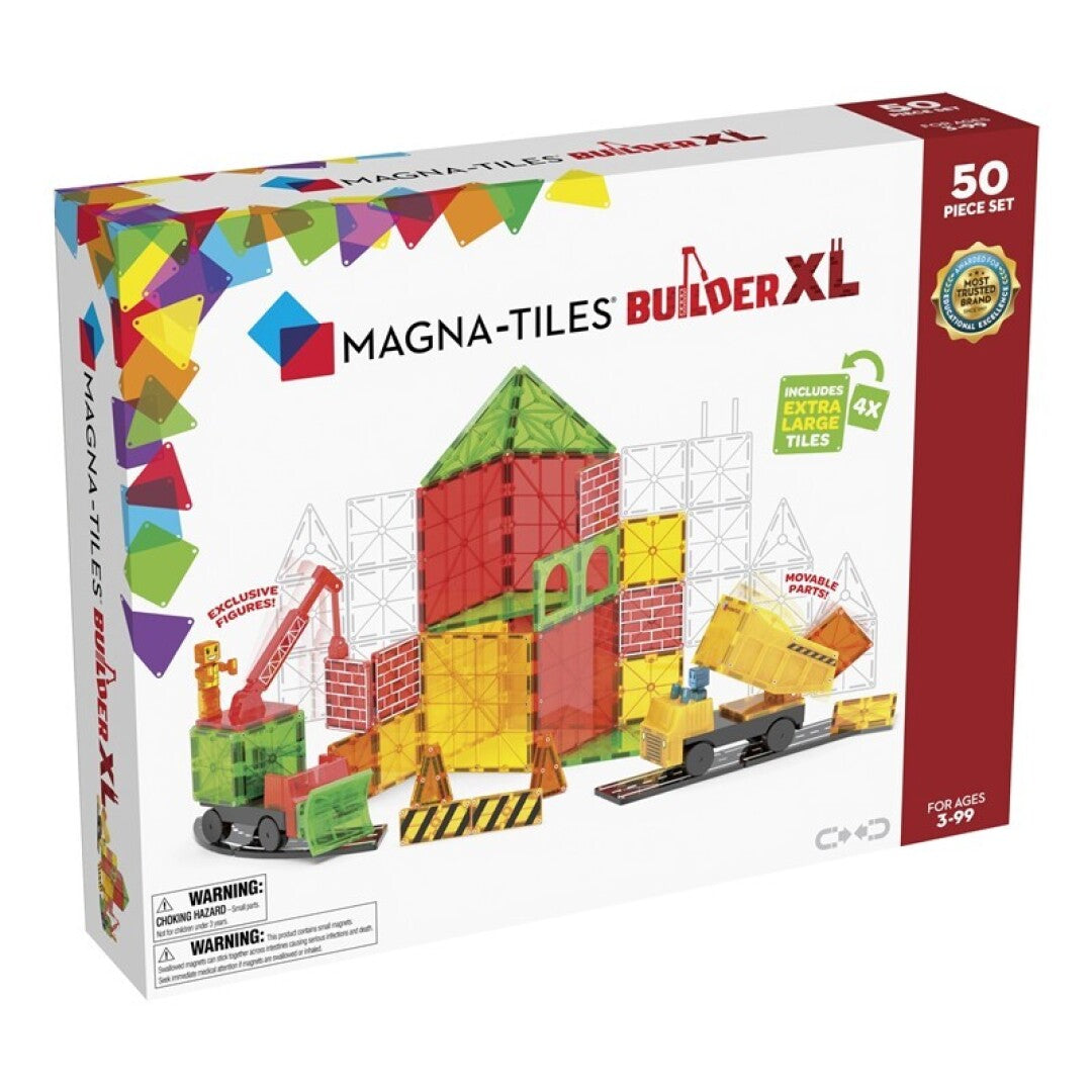 MagnaTiles 50 Piezas - Coches de Construcción-  XL