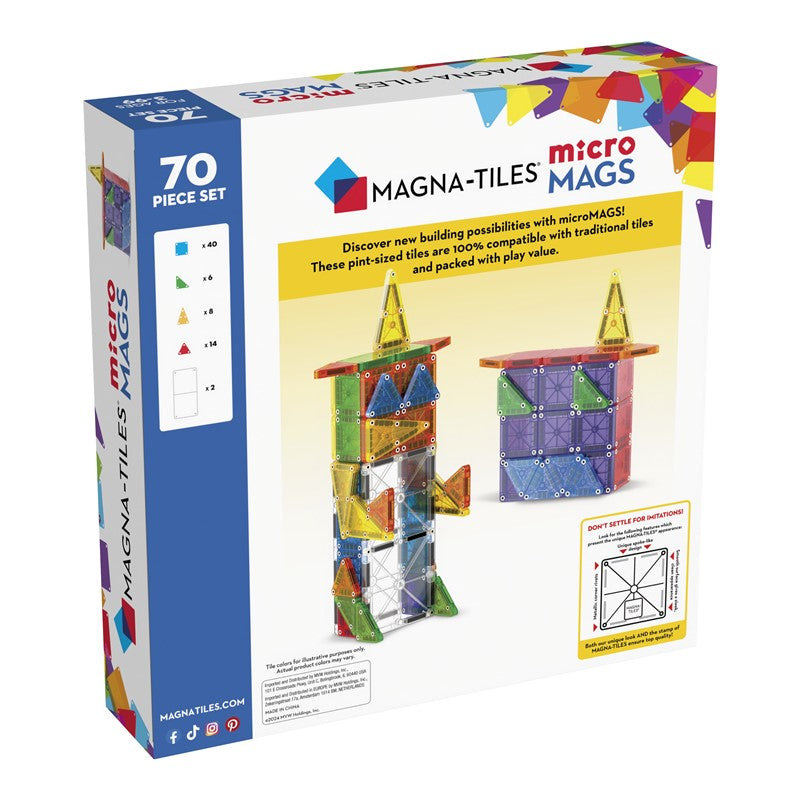 Pack 70 piezas MicroMags - MagnaTiles