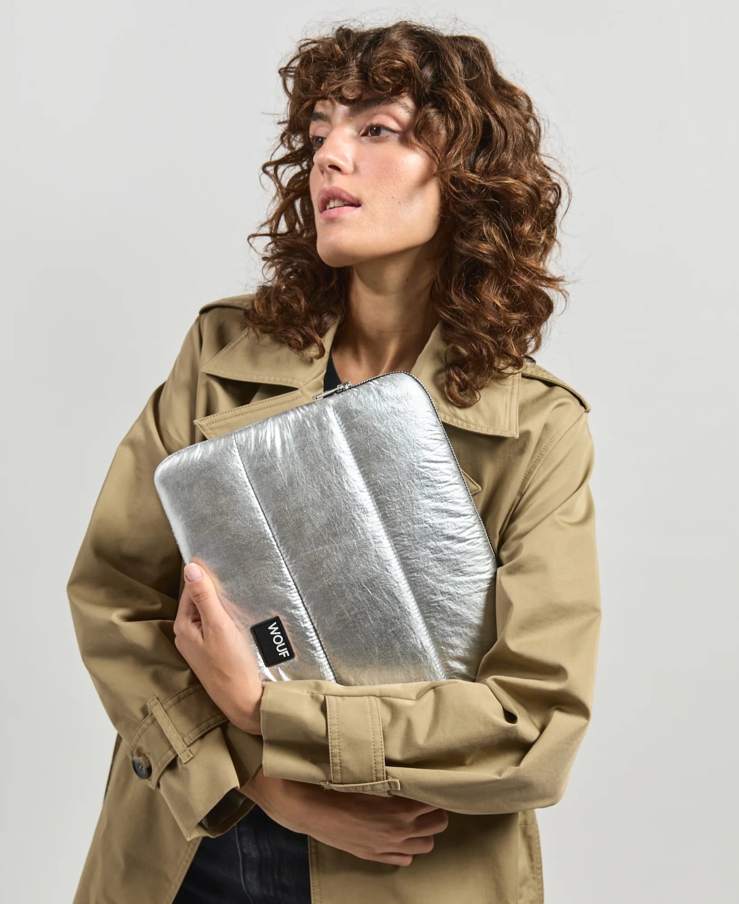 Funda portátil - Silver Glossy