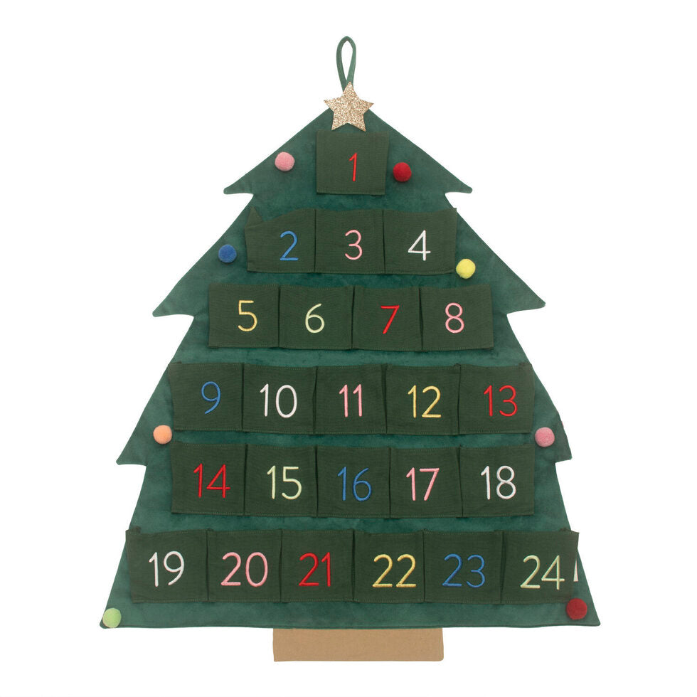 Calendario de Adviento (reutilizable) - Árbol de navidad