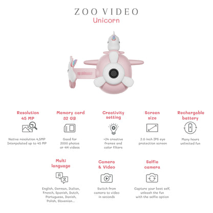 Cámara de vídeo Zoo - Unicornio
