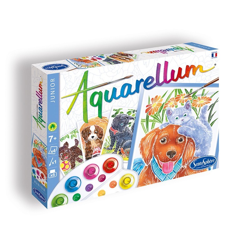 Aquarellum Junior - Perros y Gatos