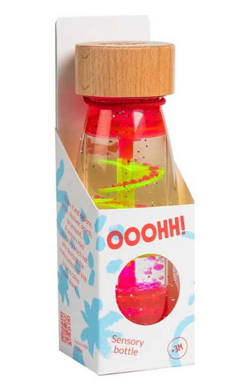 Botella sensorial - MOVE - Espiral Rosa