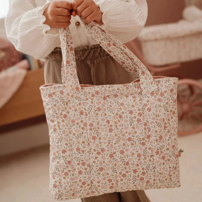 Pañalera / Bolso Cambiador para Muñecas - Soft Flowers