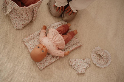 Pañalera / Bolso Cambiador para Muñecas - Soft Flowers