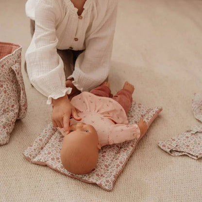 Pañalera / Bolso Cambiador para Muñecas - Soft Flowers