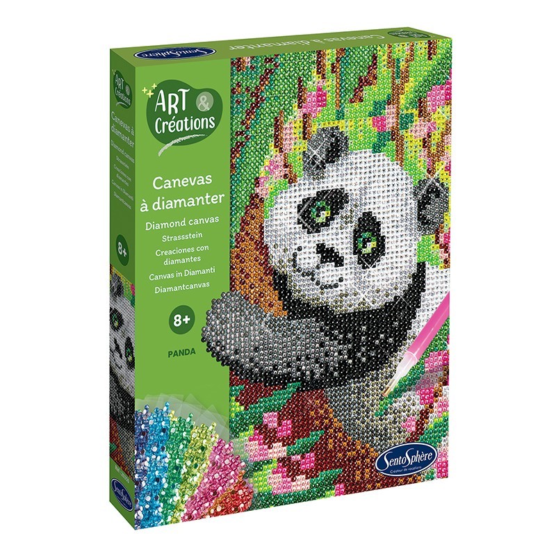 Arte Diamantes - Panda