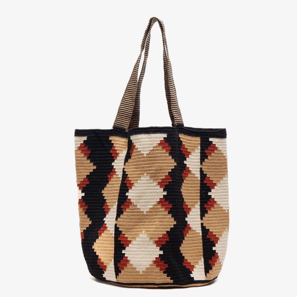 Bolso Tote (Grande) - Batista - Tostado y marrón
