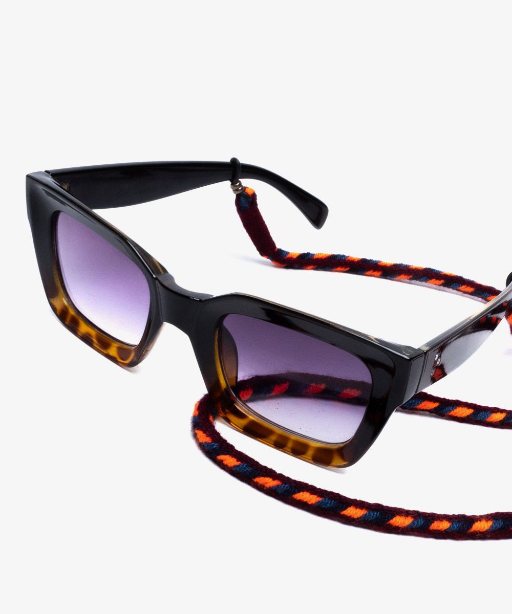 Cordón gafas - Azul y naranja neón