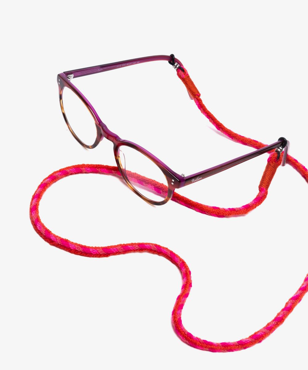 Cordón gafas - Fucsia y Rojo