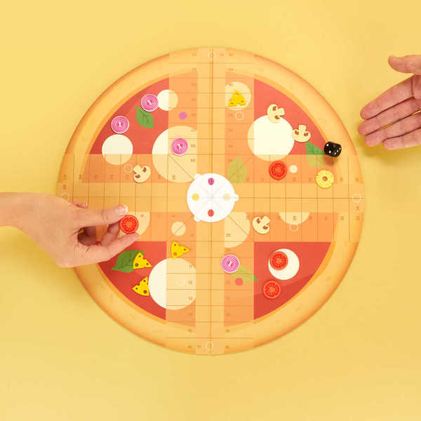 Juego del Parchís - Caja de Pizza