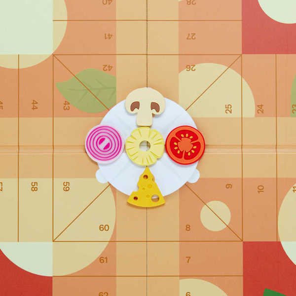 Juego del Parchís - Caja de Pizza