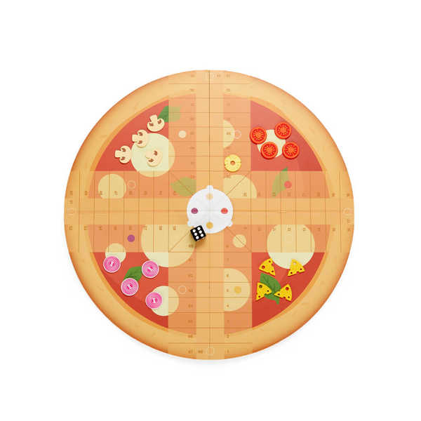 Juego del Parchís - Caja de Pizza