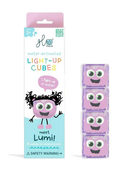 Glo Pals – Luces Sensoriales para el Baño - Set de 4 cubos