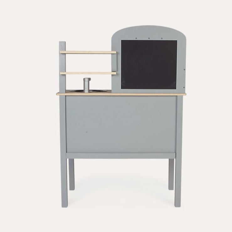 Cocinita de madera - Con olla y sartén