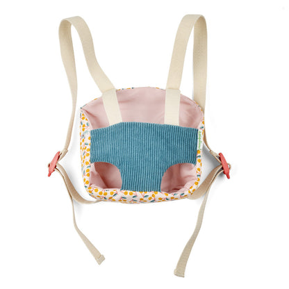 Muñeca de tela con mochila portabebés - Jeanne