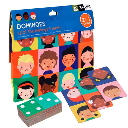 Domino - 2 en 1: Números o emociones (¡Portátil.!)