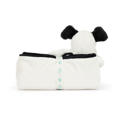 Mantita de apego XL - Perrito blanco y negro