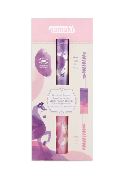 Máscara de pestañas para el pelo - Rosa y Morado