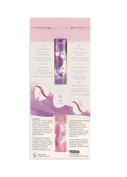 Máscara de pestañas para el pelo - Rosa y Morado